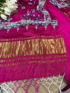 Pink Plain Silk Suit With Pink Digital Printed Patola Design Modal Silk Dupatta - Luxurion World
