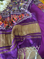 Stunning Purple Plain Silk Suit With Purple Digital Printed Patola Design Modal Silk Dupatta - Luxurion World