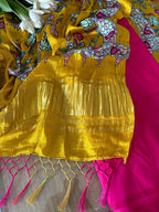 Pink Plain Silk Suit With Yellow Digital Printed Patola Design Modal Silk Dupatta - Luxurion World
