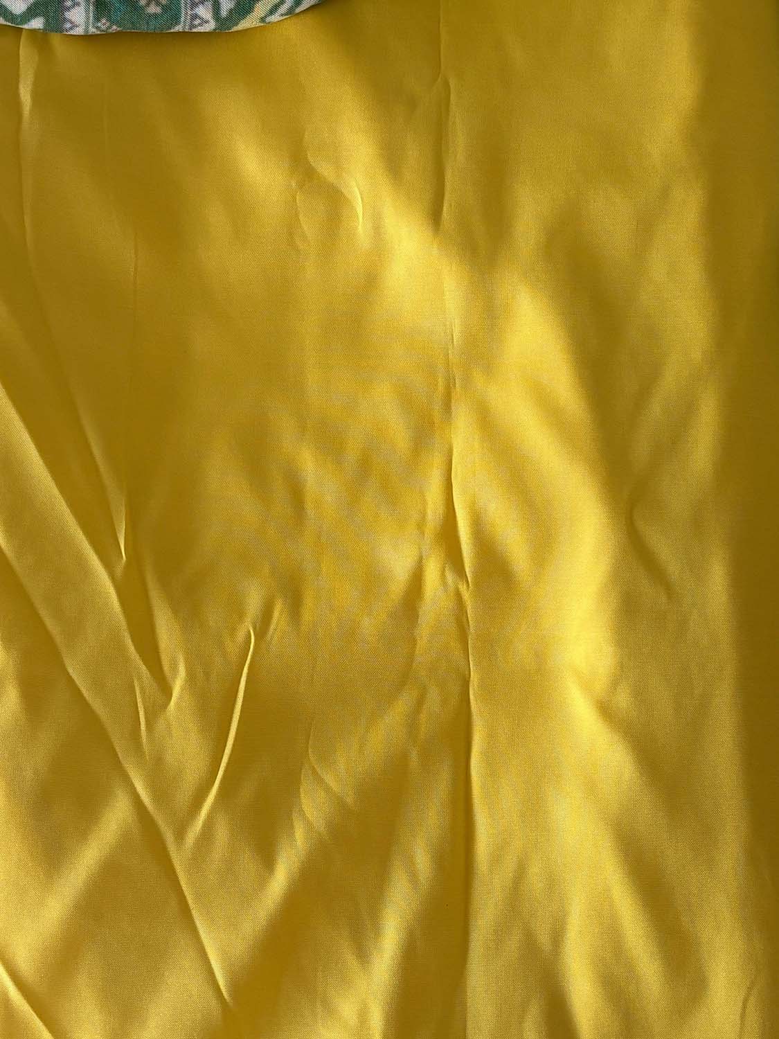 Yellow Plain Silk Suit With Green Digital Printed Patola Design Modal Silk Dupatt - Luxurion World