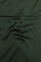 Green Plain Silk Suit With Hand Embroidered Kantha Pure Bangalore Silk Dupatta - Luxurion World