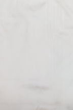 White Plain Silk Suit With Hand Embroidered Kantha Pure Bangalore Silk Dupatta - Luxurion World