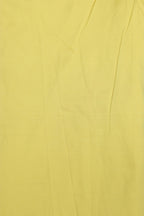 Yellow Plain Silk Suit With Hand Embroidered Kantha Pure Bangalore Silk Dupatta - Luxurion World
