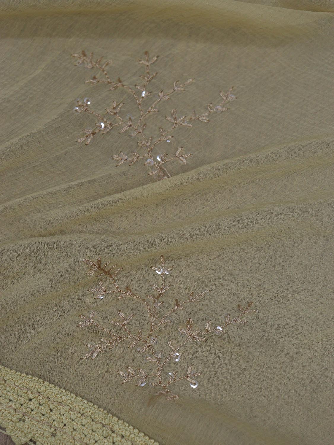 Shine in Style: Maroon Georgette Suit with Foil Mirror & Golden Sequins Dupatta - Luxurion World
