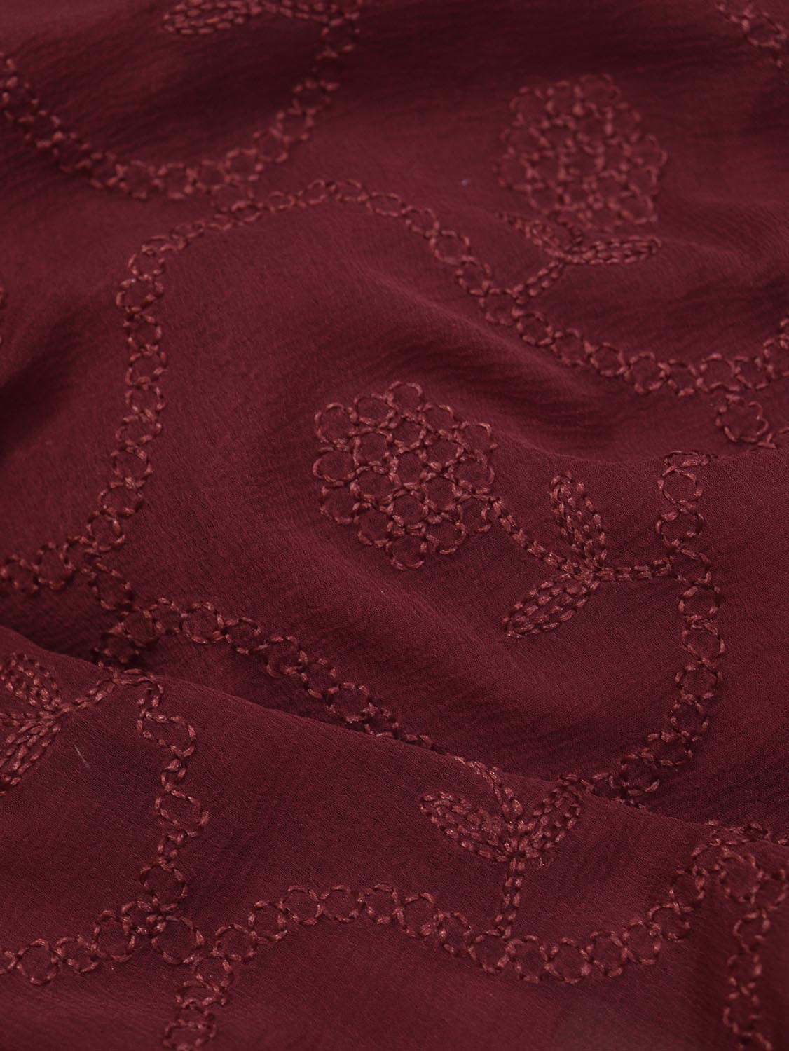 Chic Pastel Georgette Suit with Maroon Embroidered Dupatta - Perfect for Any Occasion! - Luxurion World
