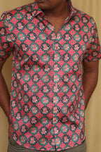 Vibrant Patola Design Tussar Silk Shirt - Luxurion World