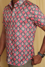 Vibrant Patola Design Tussar Silk Shirt - Luxurion World
