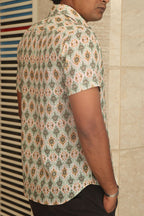 Multicolor Cotton Linen Digital Printed Shirt - Luxurion World