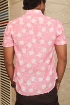 Pretty in Pink: Cotton Linen Digital Printed Shirt - Luxurion World