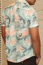 Multicolor Cotton Linen Digital Printed Shirt - Luxurion World