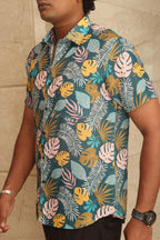 Multicolor Cotton Linen Digital Printed Shirt - Luxurion World