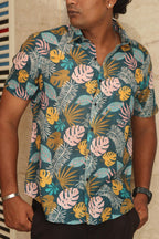 Multicolor Cotton Linen Digital Printed Shirt - Luxurion World