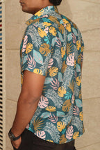 Multicolor Cotton Linen Digital Printed Shirt - Luxurion World