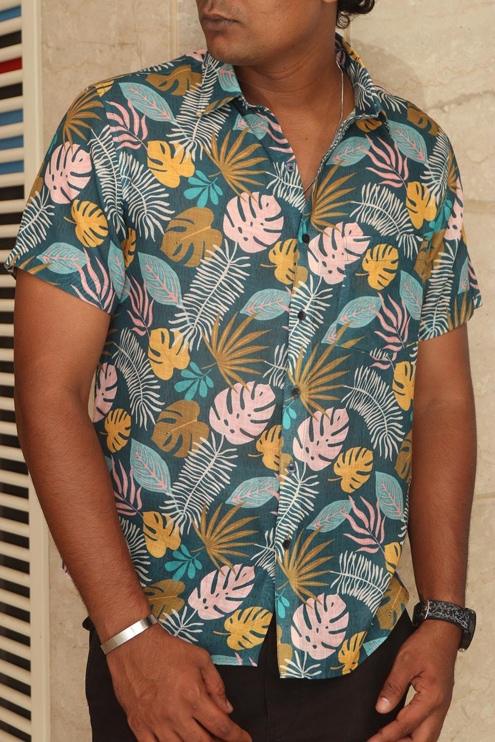 Multicolor Cotton Linen Digital Printed Shirt - Luxurion World