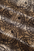 Pastel Madhubani Design Digital Printed Tussar Silk Half Sleeve Shirt - Luxurion World