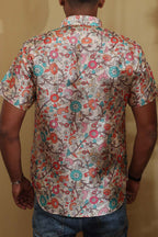 Colorful Kalamkari Tussar Silk Shirt - Luxurion World