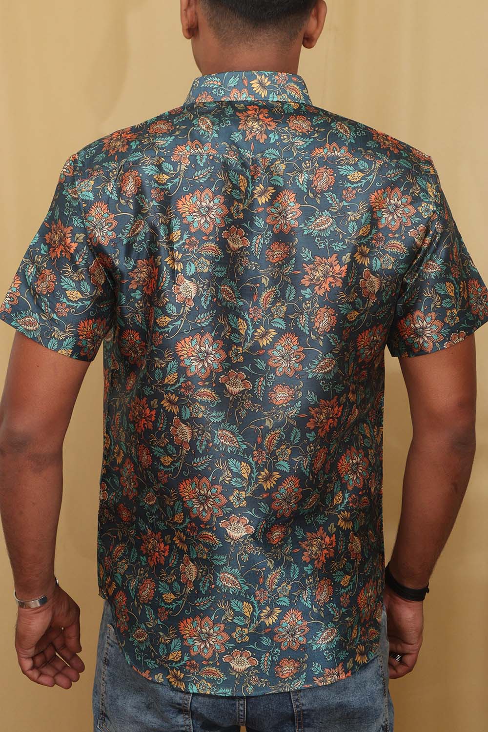 Colorful Kalamkari Tussar Silk Shirt - Luxurion World