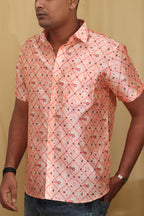 Stylish Pink Patola Tussar Silk Shirt - Luxurion World