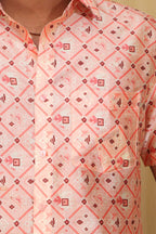 Stylish Pink Patola Tussar Silk Shirt - Luxurion World