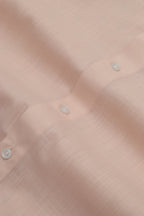 Peach Plain Linen Cotton Half Sleeve Shirt - Luxurion World