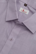 Stylish Purple Plain Linen Cotton Half Sleeve Shirt - Luxurion World