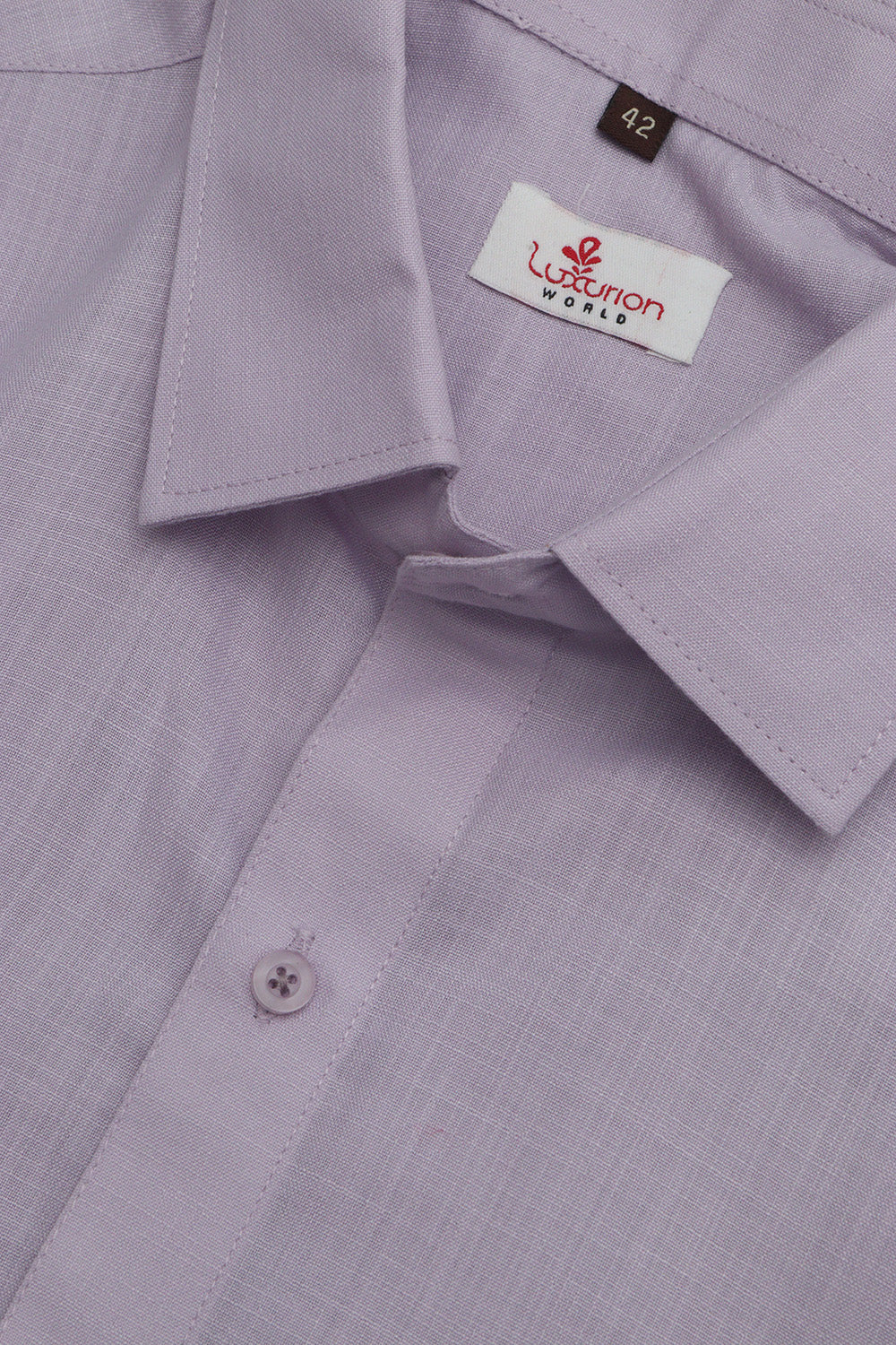 Stylish Purple Plain Linen Cotton Half Sleeve Shirt - Luxurion World