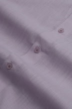 Stylish Purple Plain Linen Cotton Half Sleeve Shirt - Luxurion World