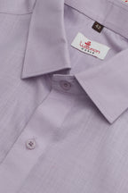 Stylish Purple Plain Linen Cotton Half Sleeve Shirt - Luxurion World