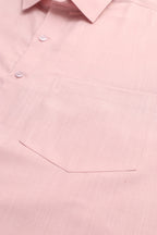 Soft Pink Plain Linen Cotton Full Sleeve Shirt - Luxurion World