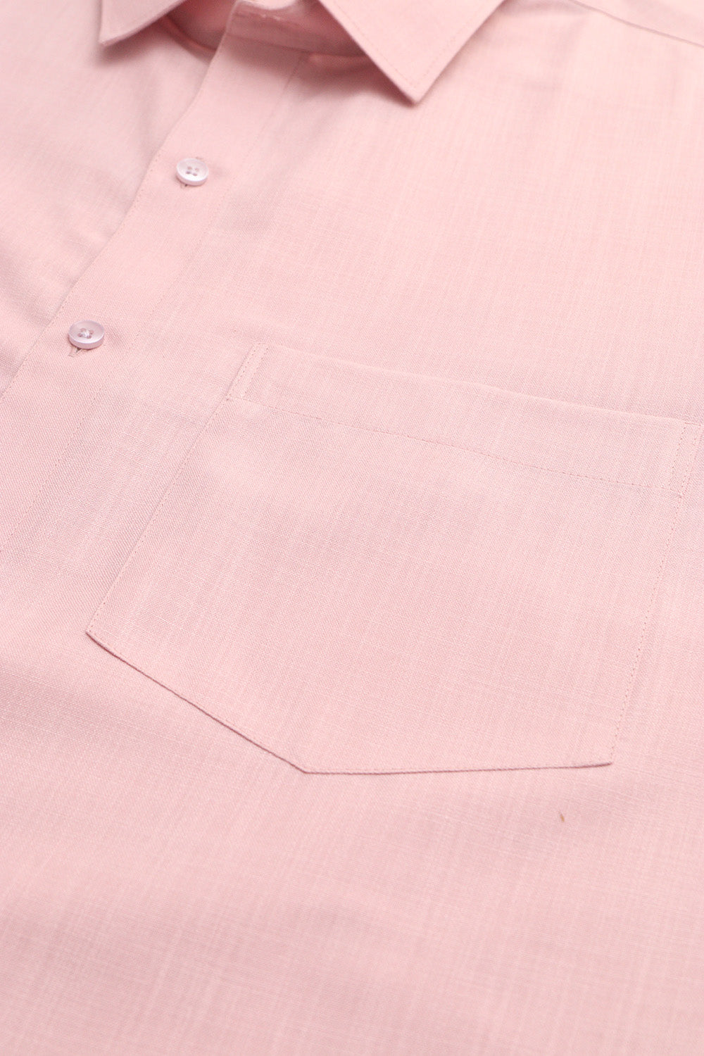 Soft Pink Plain Linen Cotton Full Sleeve Shirt - Luxurion World