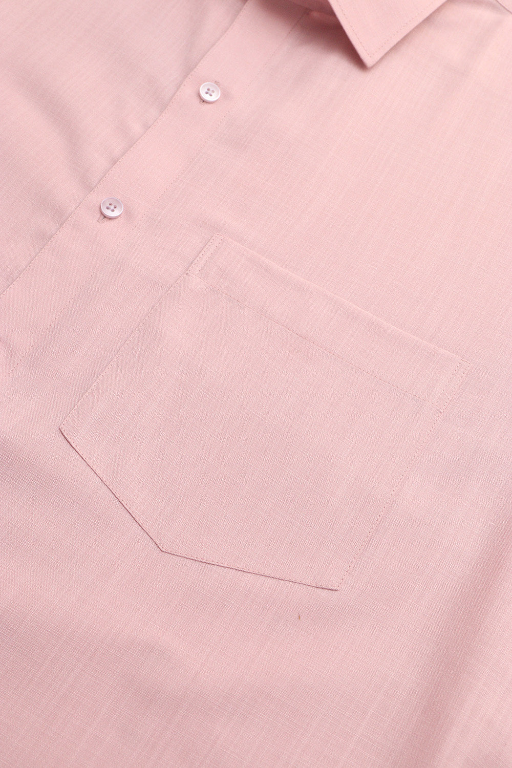 Soft Pink Plain Linen Cotton Full Sleeve Shirt - Luxurion World