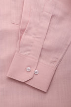 Soft Pink Plain Linen Cotton Full Sleeve Shirt - Luxurion World