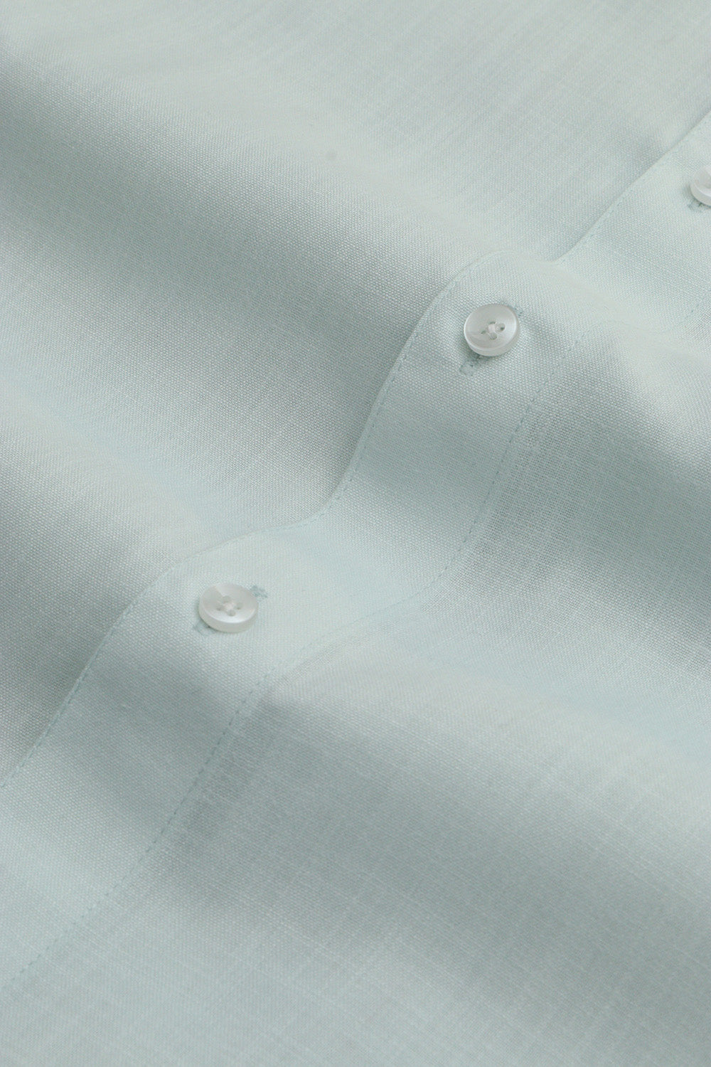 Blue Plain Linen Cotton Full Sleeve Shirt - Luxurion World