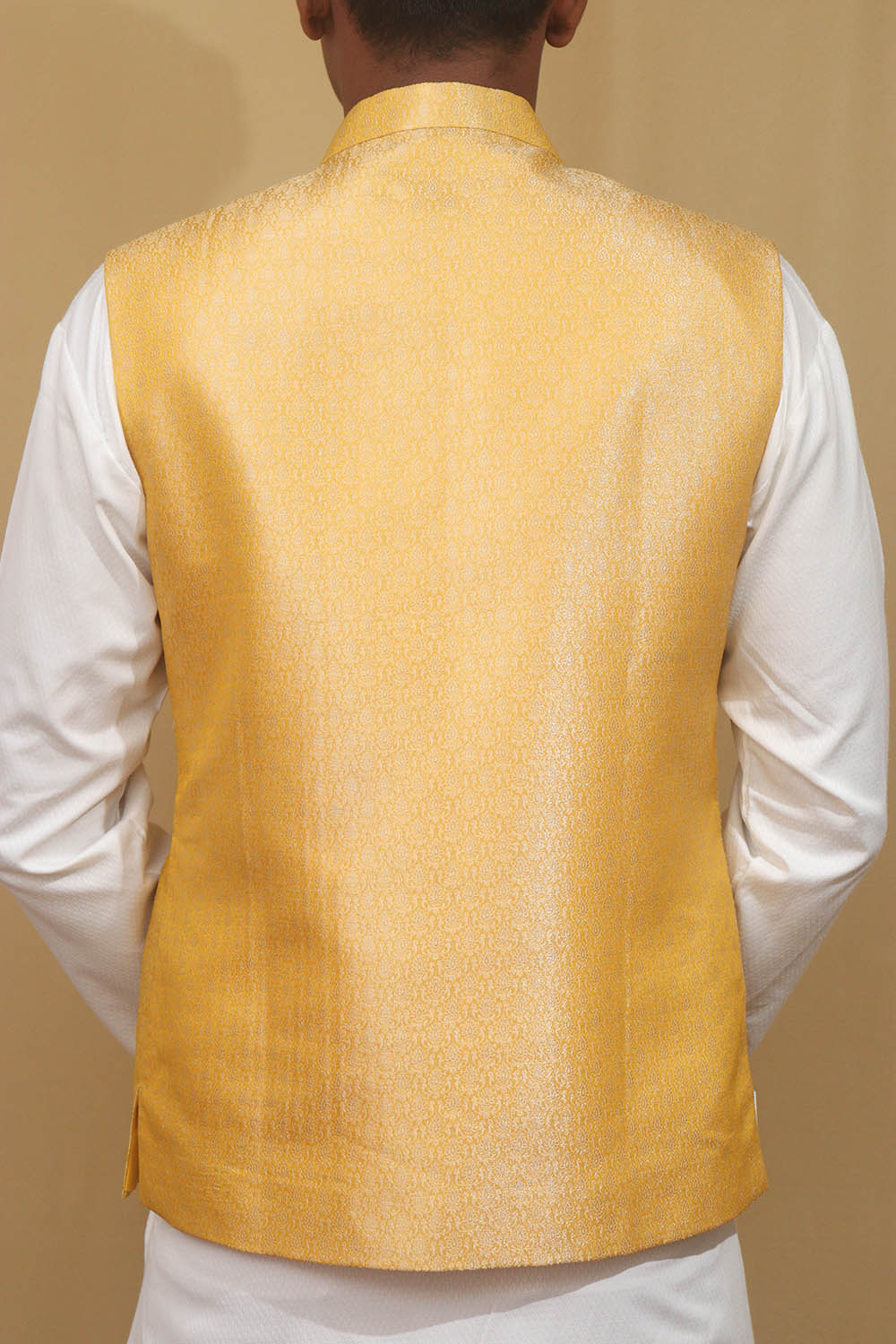 Stunning Yellow Banarasi Brocade Silk Jacket: A Must-Have Ethnic Fashion Piece - Luxurion World