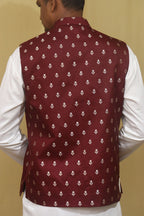 Elegant Maroon Banarasi Silk Jacket: A Timeless Fashion Statement - Luxurion World