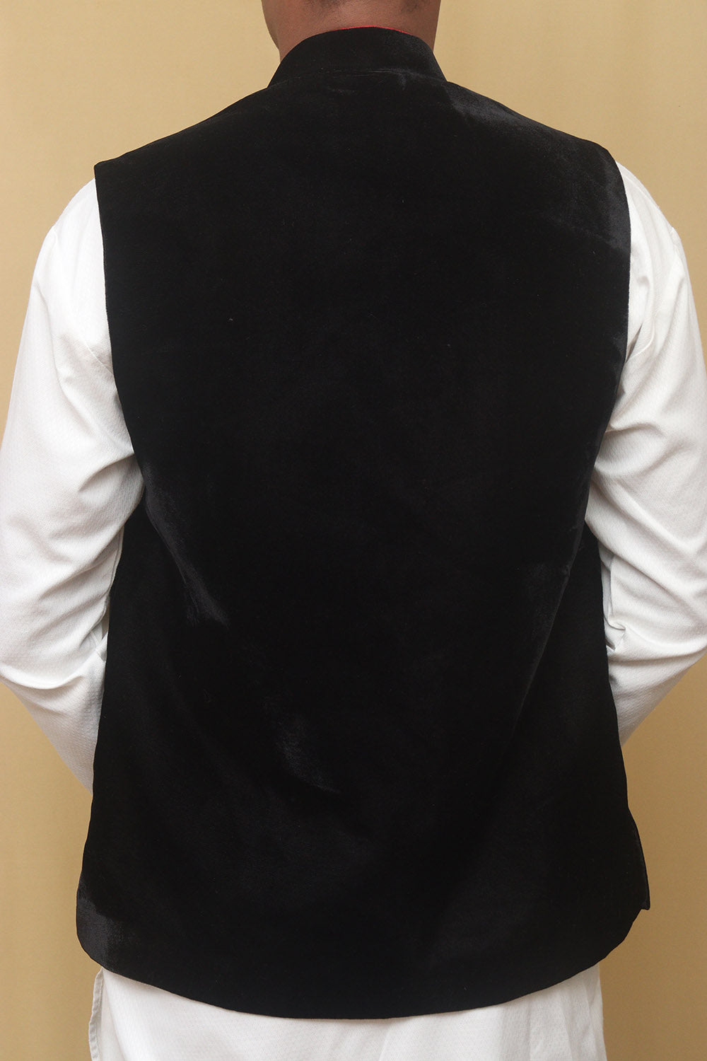 Black Velvet Nehru Jacket - Luxurion World