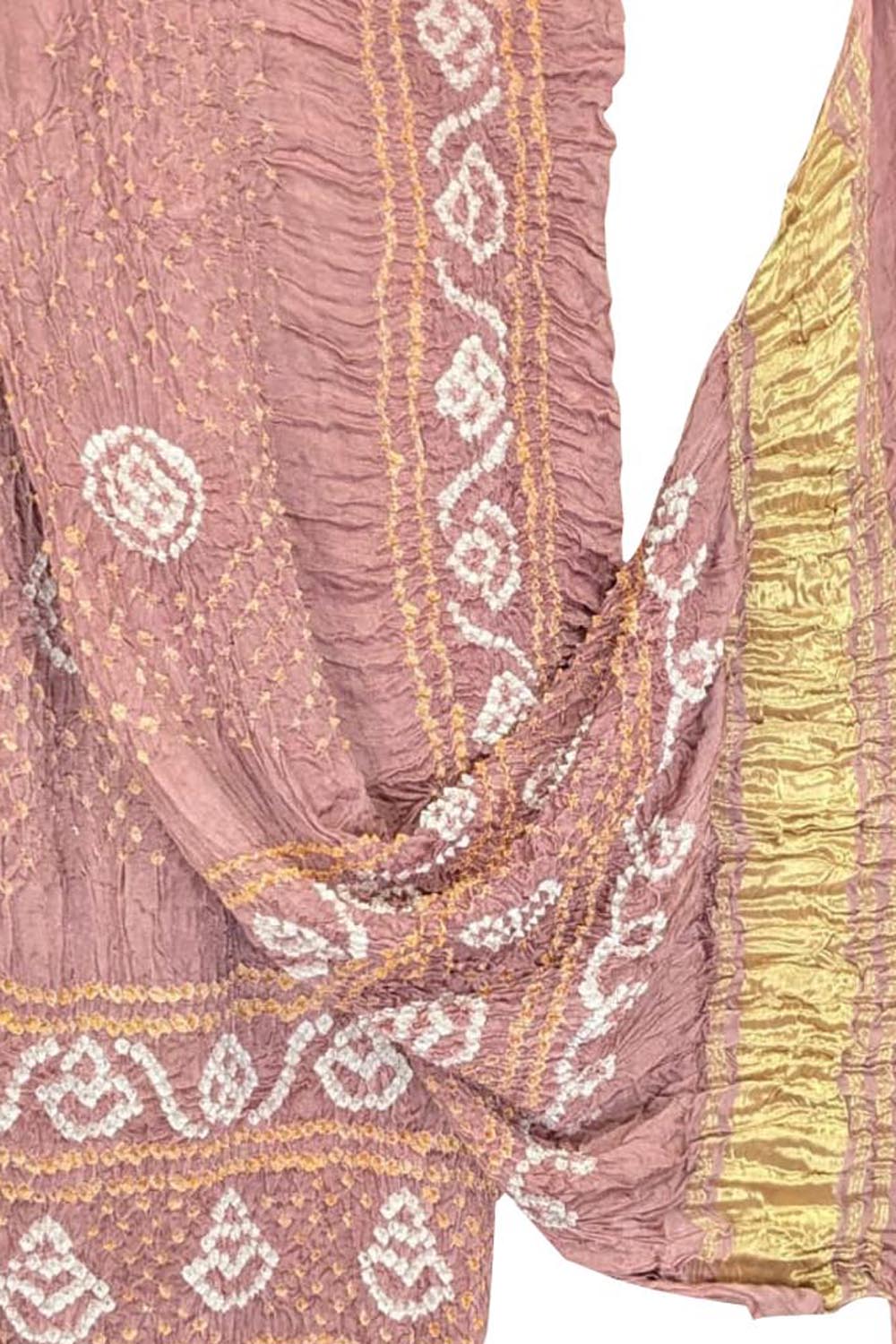 Maroon Bandhani Modal Silk Dupatta