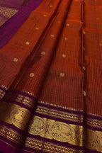 Maroon Handloom Kanjeevaram Pure Silk Saree — Handwoven, Bridal & Festive