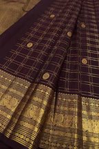 Maroon Kanjeevaram Pure Silk Saree Handloom Bridal Trousseau