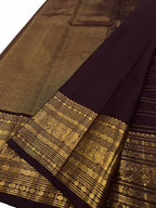 Maroon Kanjeevaram Pure Silk Saree Handloom Bridal Trousseau