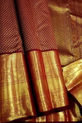Maroon Pure Kanjeevaram Silk Saree Bridal