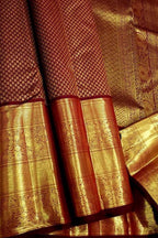 Maroon Pure Kanjeevaram Silk Saree Bridal