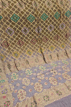 Multicolor Banarasi Bandhani Pure Georgette Tilfi Zari Saree
