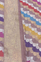 Multicolor Banarasi Handloom Pure Katan Silk Rangkat Saree