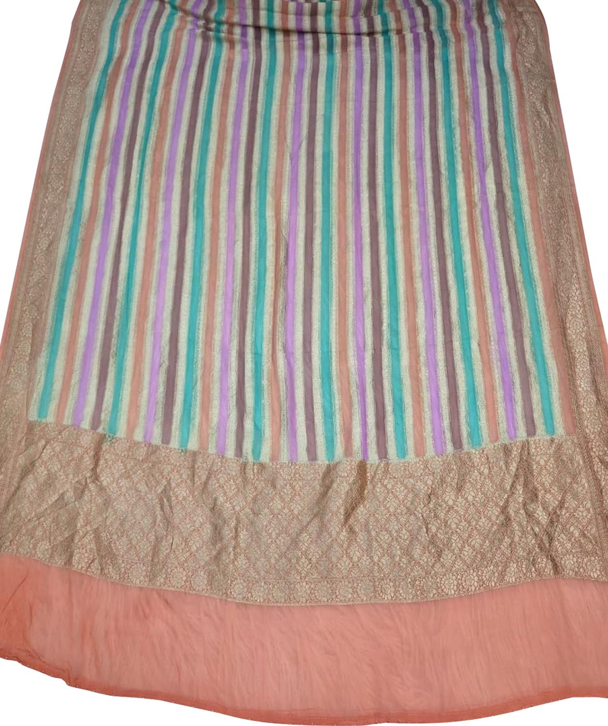 Multicolor Pure Georgette Banarasi Brush Dye Dupatta PD1B1AL426090404