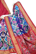 Multicolor Pure Silk Pochampalli Ikat Handloom Saree