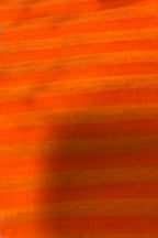 Orange Handloom Banarasi Cotton Silk Stripe Design Fabric