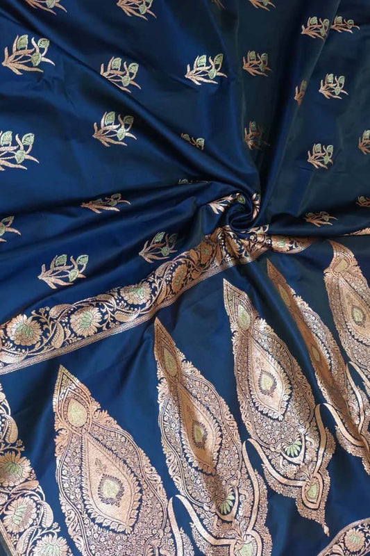 Stunning Blue Banarasi Silk Saree - Timeless Elegance