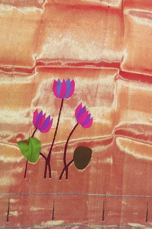 Golden Paithani Brocade Blouse Piece - Luxurion World