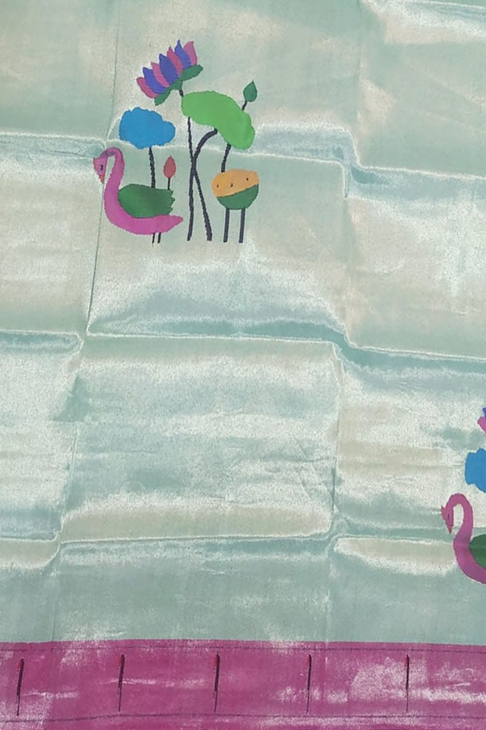 Stunning Blue Paithani Brocade Blouse Piece - Luxurion World